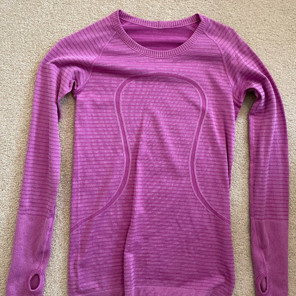 Lululemon Women's Purple Long Sleeve Shirt Small